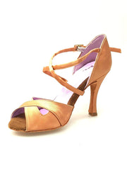 Load image into Gallery viewer, Wishdance Scarpa Basica Da donna in Raso Carne e Cinturino Incrociato sul Collo Piede
