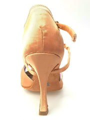 Load image into Gallery viewer, Wishdance Scarpa Basica Da donna in Raso Carne e Cinturino Incrociato sul Collo Piede
