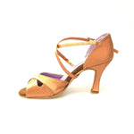 Load image into Gallery viewer, Wishdance Scarpa Basica Da donna in Raso Carne e Cinturino Incrociato sul Collo Piede
