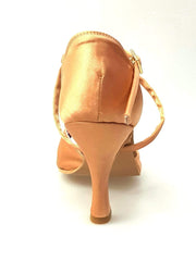 Load image into Gallery viewer, Wishdance Scarpa Basica Da donna in Raso Carne e Cinturino Incrociato sul Collo Piede
