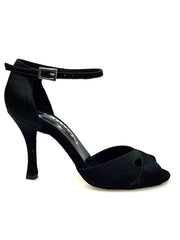 Carica immagine nella Galleria, Wishdance Scarpa Basica da donna in Raso Nero e Cinturino singolo
