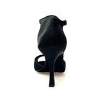 Load image into Gallery viewer, Wishdance Scarpa Basica da donna in Raso Nero e Cinturino singolo
