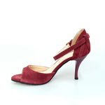 Carica immagine nella Galleria, Wishdance Scarpa in Camoscio Bordeaux con Tacco a Spillo
