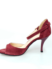 Carica immagine nella Galleria, Wishdance Scarpa in Camoscio Bordeaux con Tacco a Spillo
