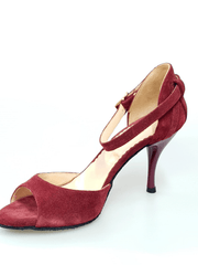 Carica immagine nella Galleria, Wishdance Scarpa in Camoscio Bordeaux con Tacco a Spillo
