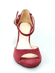Carica immagine nella Galleria, Wishdance Scarpa in Camoscio Bordeaux con Tacco a Spillo
